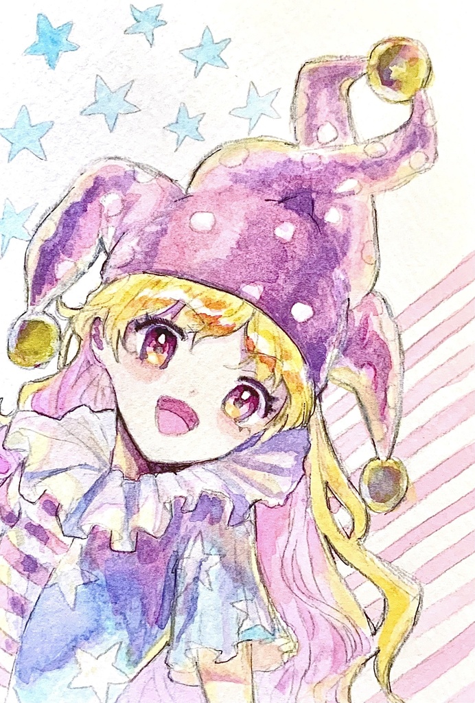 【東方】クラウンピース水彩原画