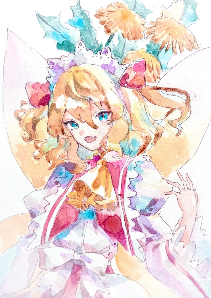 【東方】サニーミルク 水彩イラスト