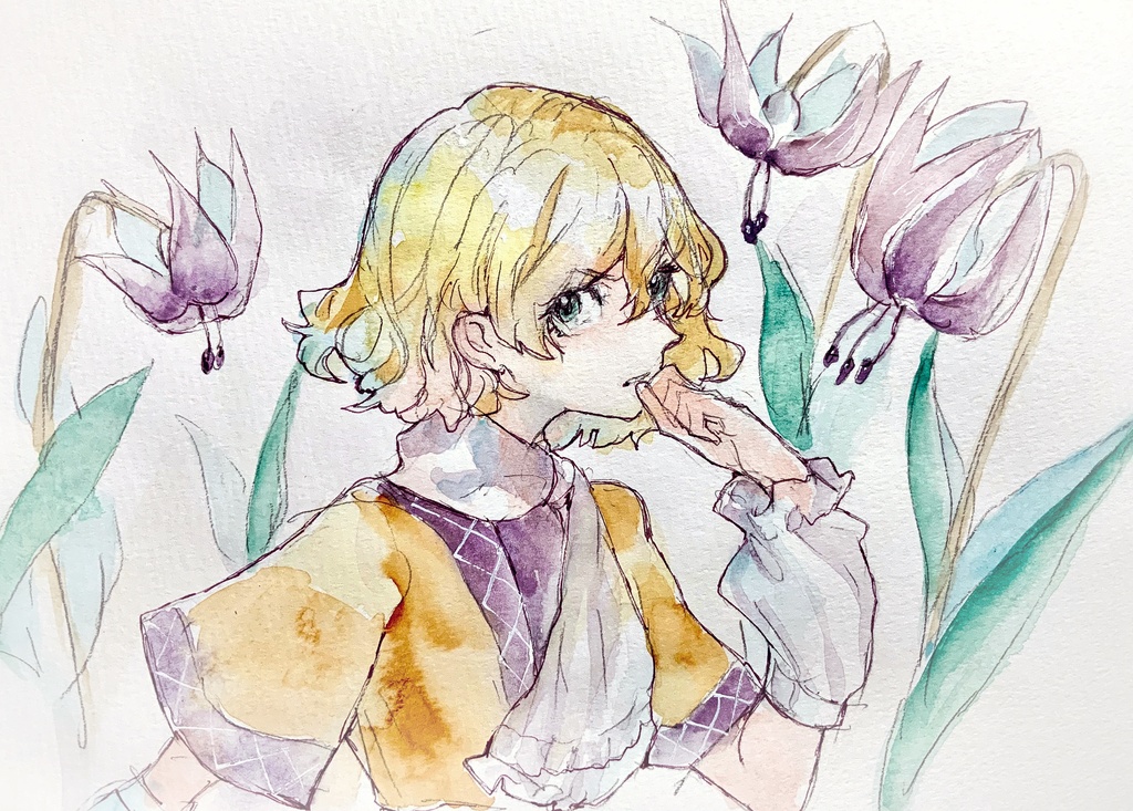 【東方地霊殿】水橋パルスィ 水彩イラスト