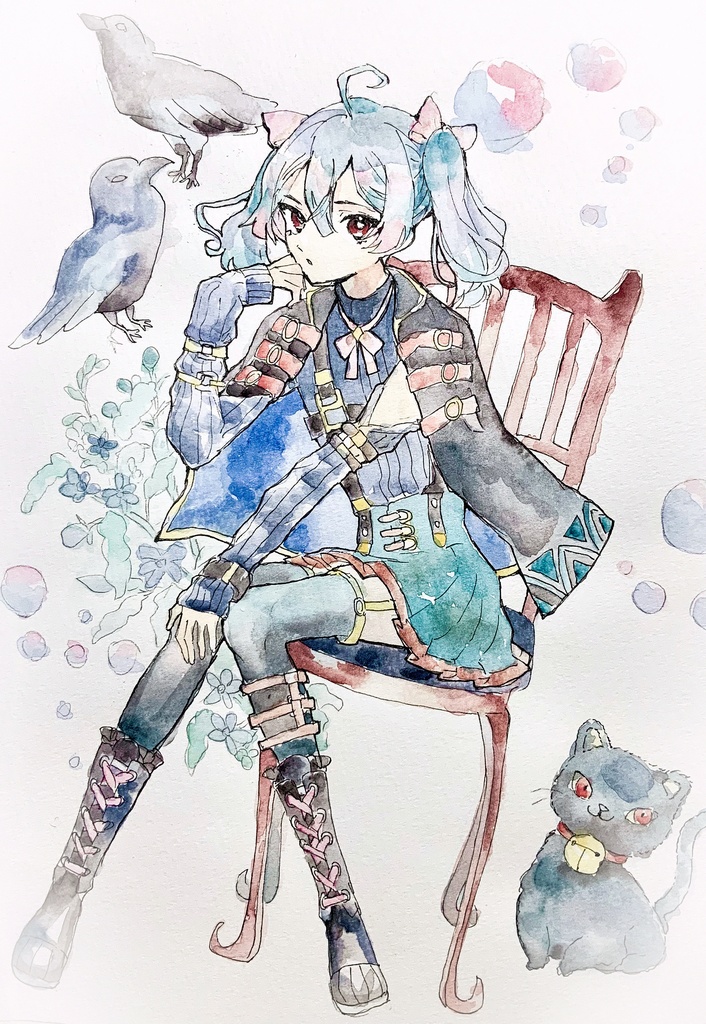 【オリジナル】水彩イラスト