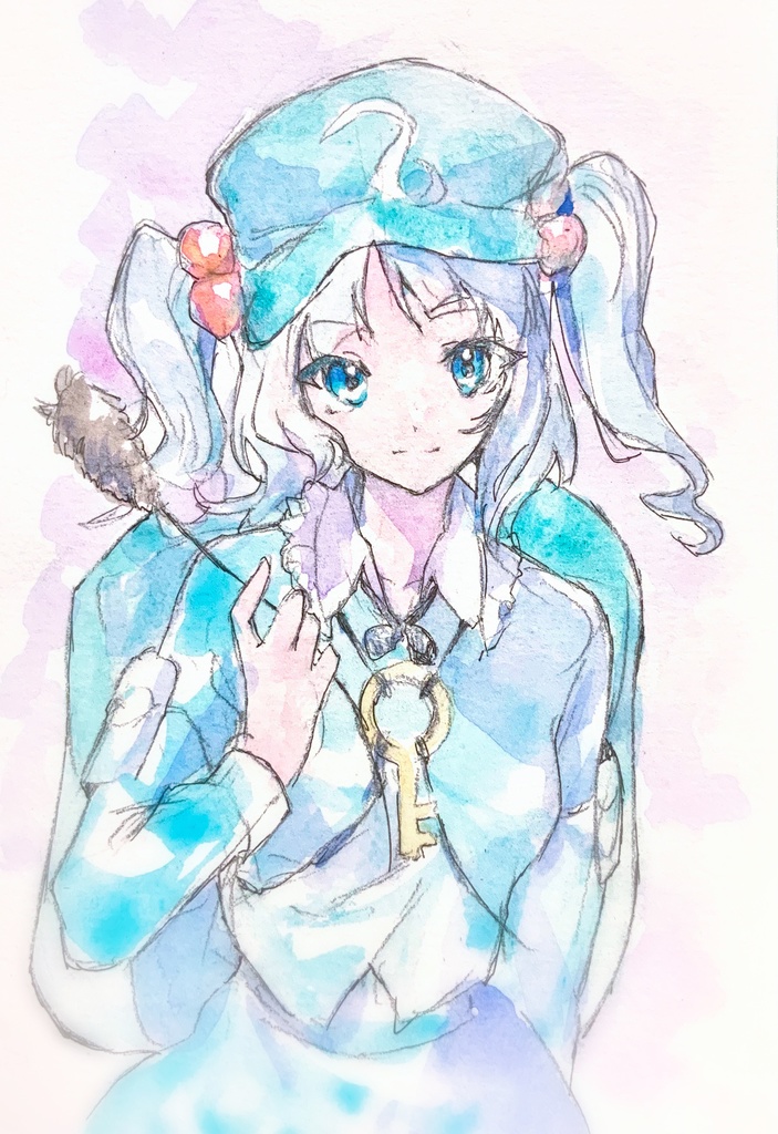 【東方風神録】河城にとり 水彩イラスト