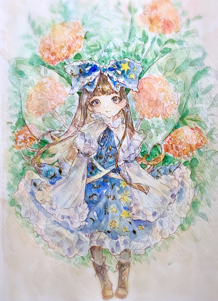【東方】スターサファイア 水彩イラスト