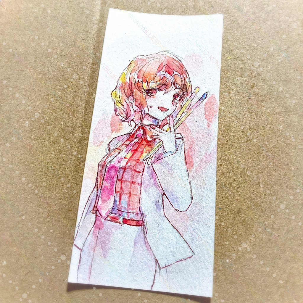 【東方輝針城】堀川雷鼓 水彩ドローイング