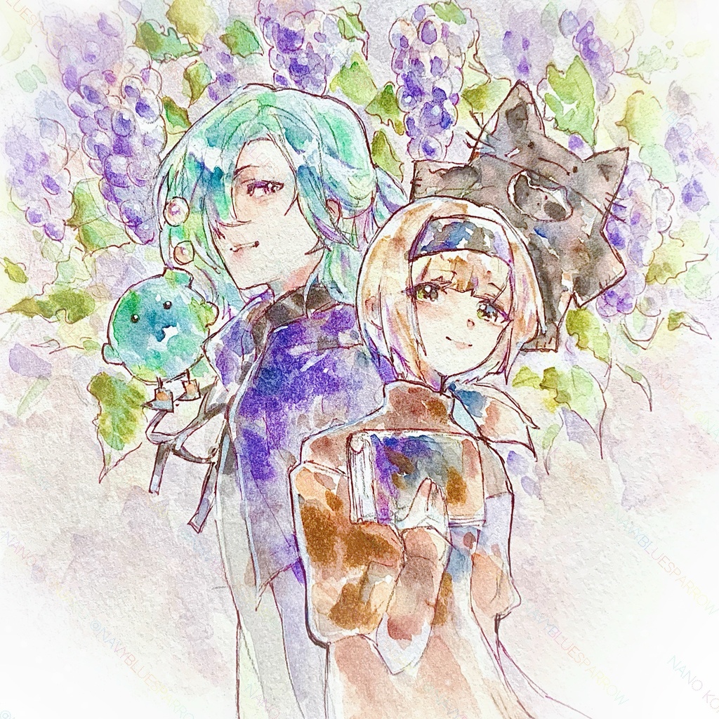 【創作】水彩イラスト