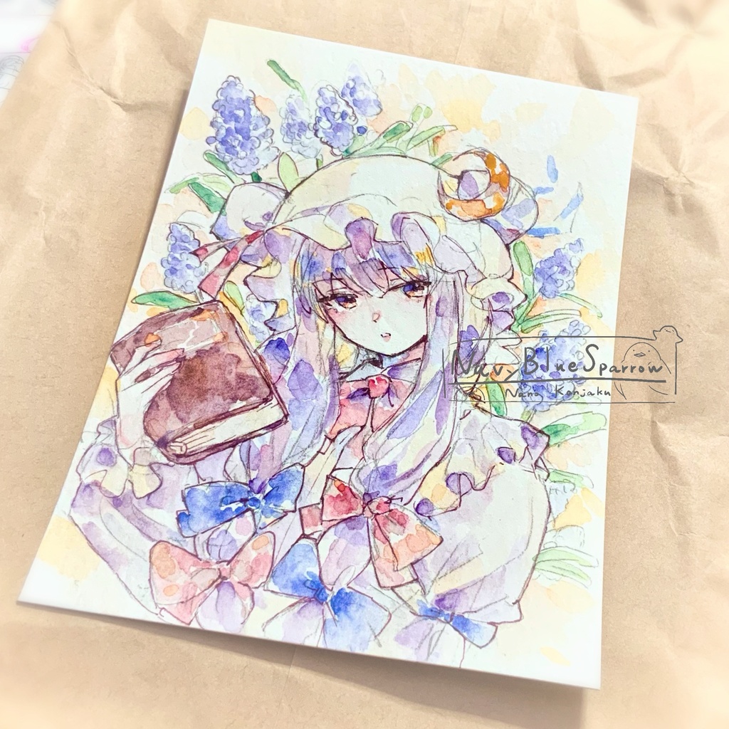 【東方紅魔郷】パチュリー・ノーレッジ 水彩イラスト