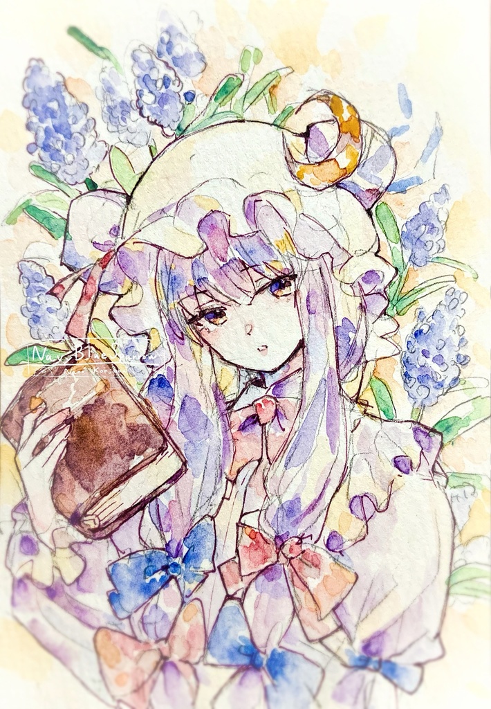 【東方紅魔郷】パチュリー・ノーレッジ 水彩イラスト