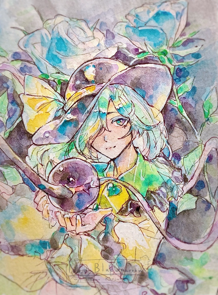【東方地霊殿】古明地こいし 水彩イラスト