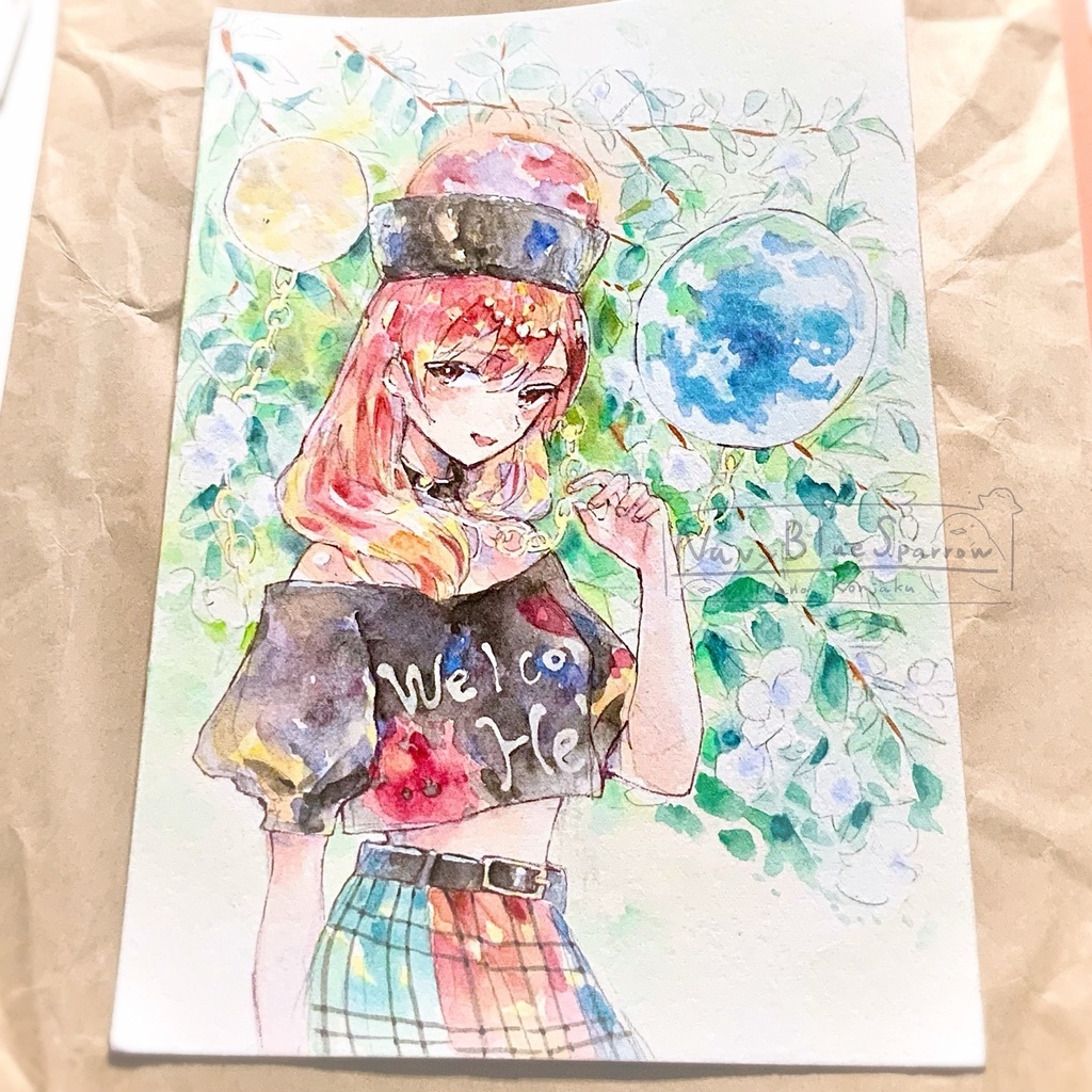 【東方紺珠伝】へカーティア・ラピスラズリ 水彩イラスト