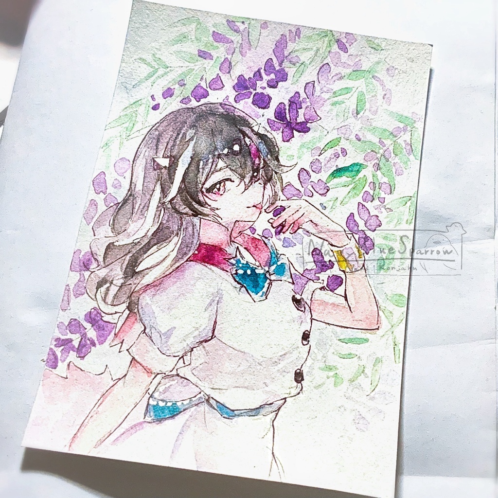 【東方輝針城】鬼人正邪 水彩イラスト