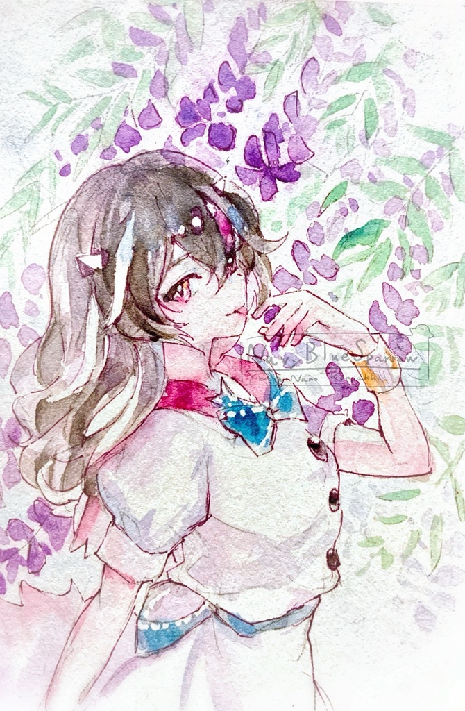 【東方輝針城】鬼人正邪 水彩イラスト