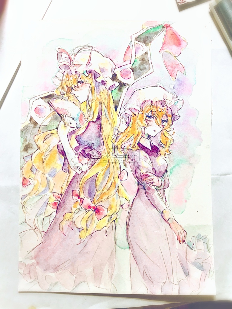 【クリスマス限定セール】八雲紫 / マエリベリー・ハーン 水彩イラスト