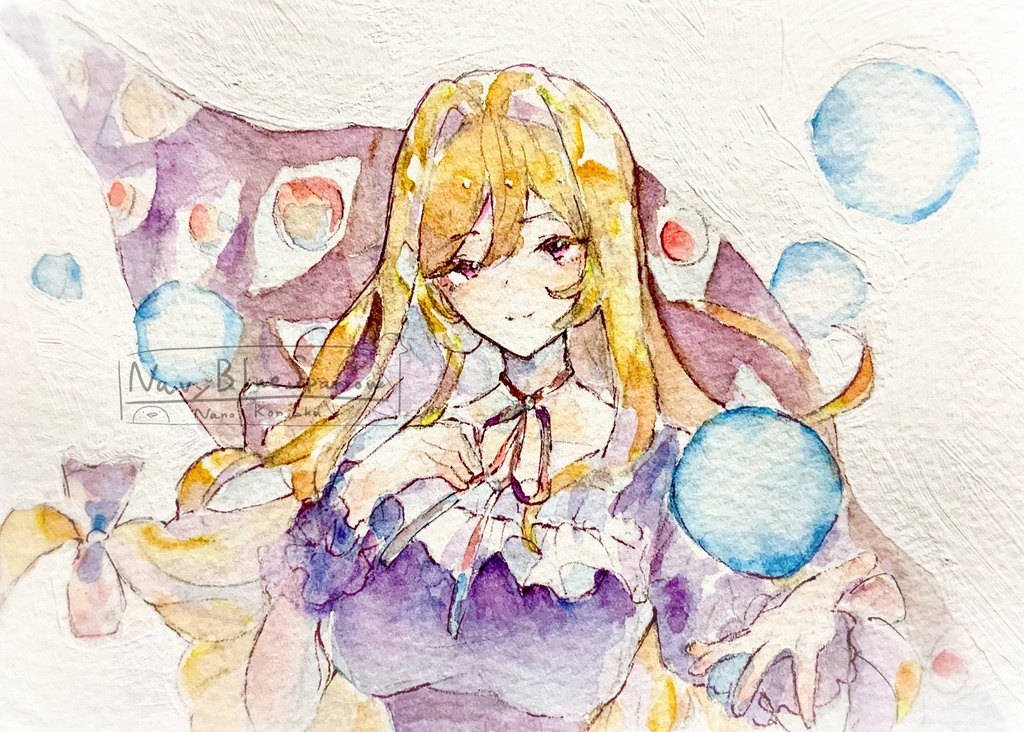 【東方】八雲紫（SPELL） 水彩イラスト