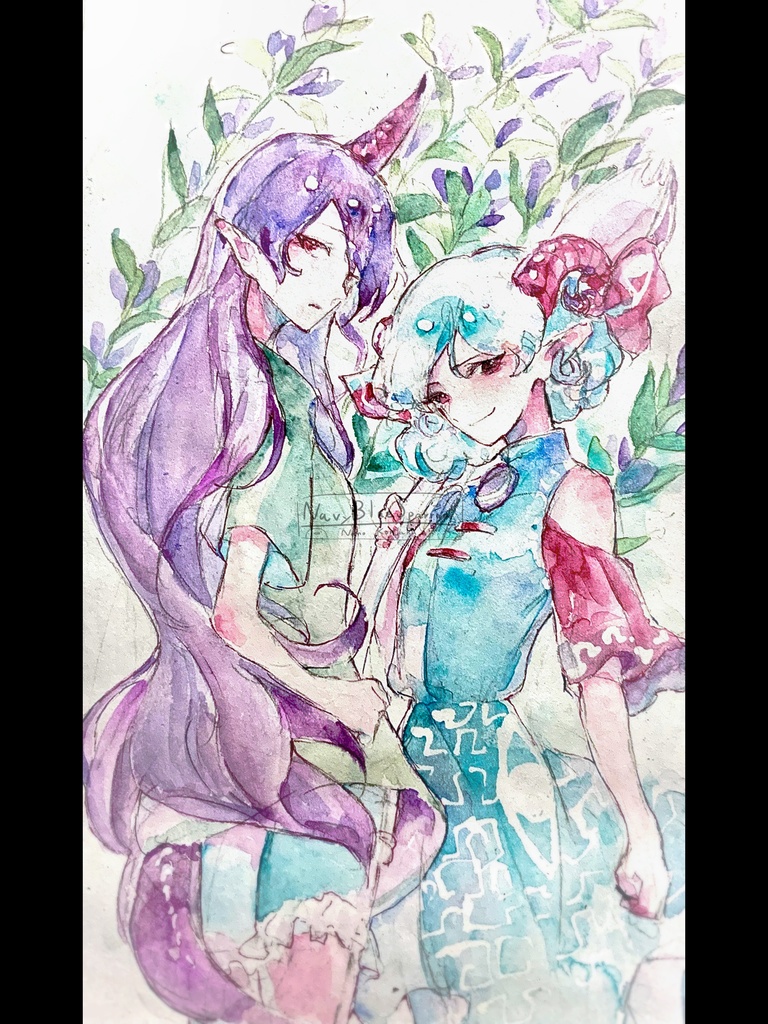 【東方獣王園】饕餮尤魔 天火人ちやり 水彩イラスト