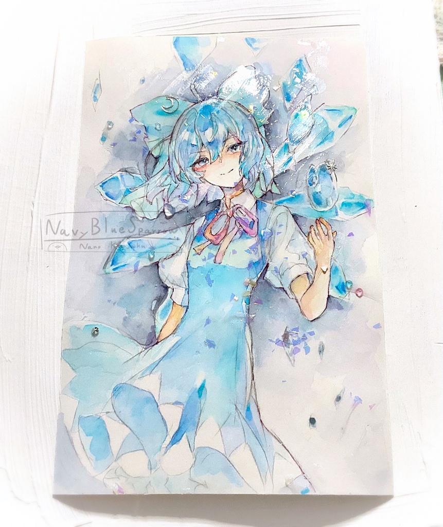 【東方紅魔郷】チルノ 水彩イラスト