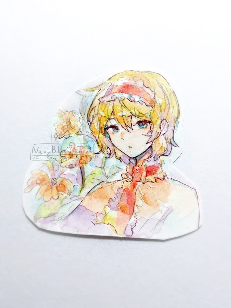 【東方妖々夢】アリス・マーガトロイド 水彩イラスト原画 / シール