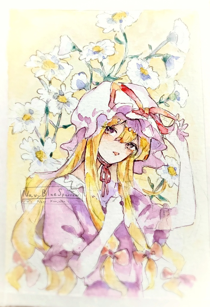 【東方妖々夢】八雲紫 水彩イラスト