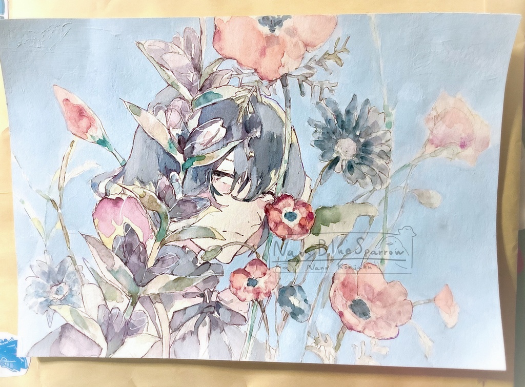 【創作】水彩イラスト原画