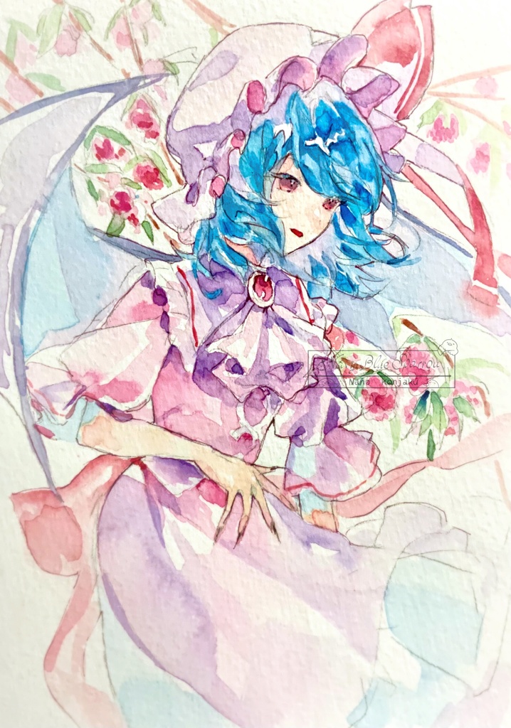 【東方紅魔郷】レミリア・スカーレット 水彩イラスト