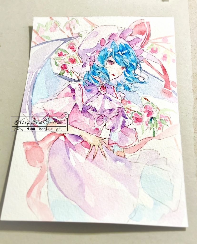 【東方紅魔郷】レミリア・スカーレット 水彩イラスト