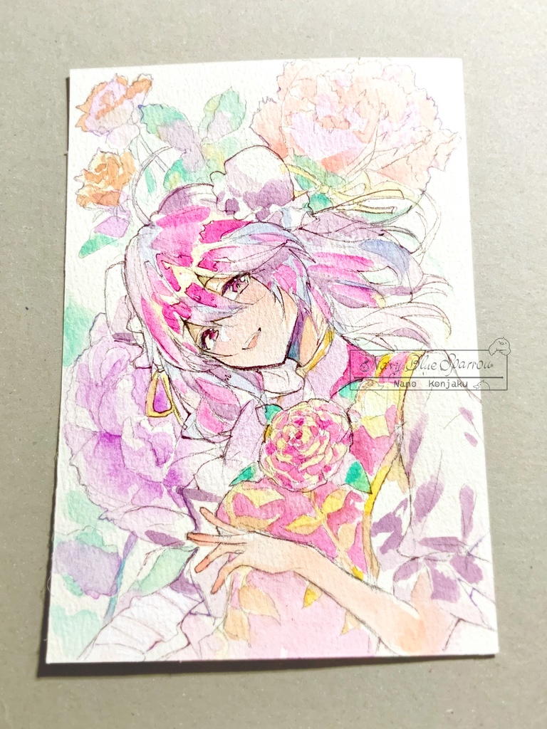 【東方茨歌仙】茨木華扇 水彩イラスト