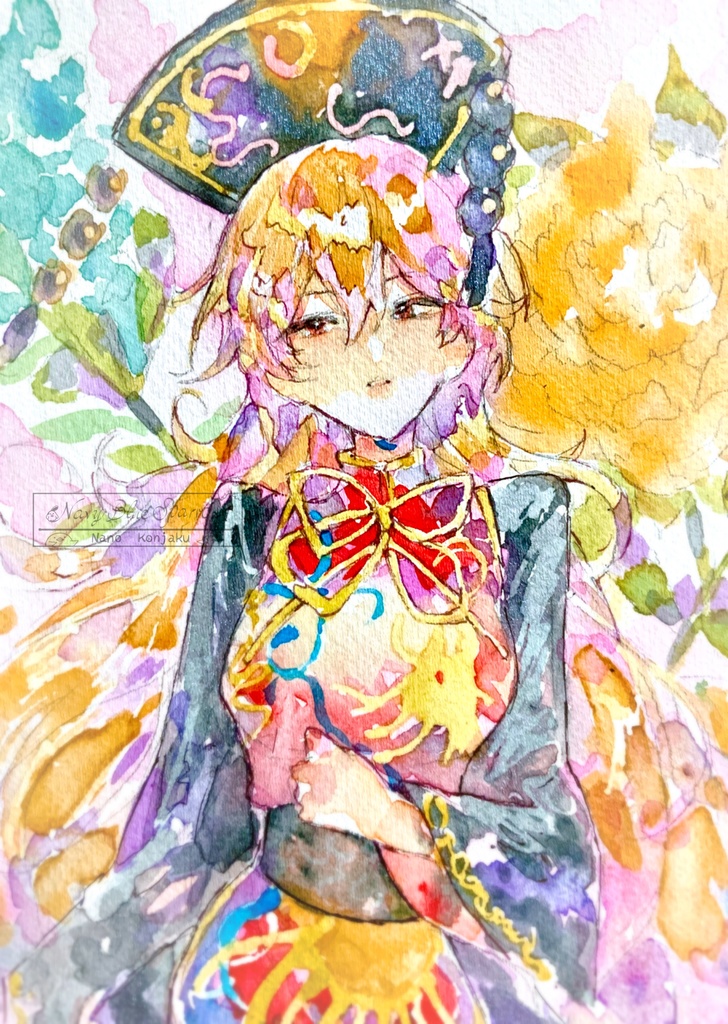 【東方紺珠伝】純狐 水彩イラスト