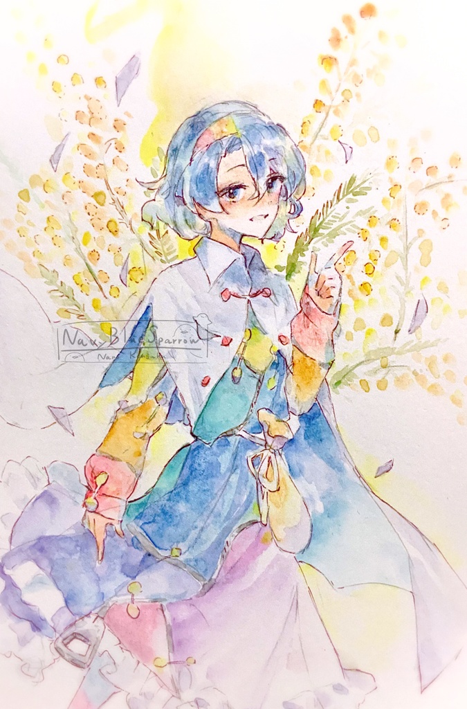 【東方虹龍洞】天弓千亦 水彩イラスト