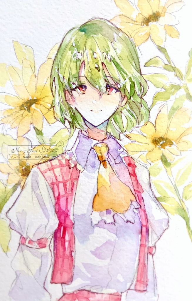 【東方花映塚】風見幽香 水彩イラスト