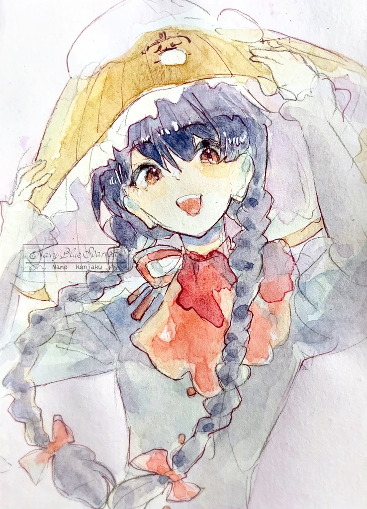 【東方天空璋】矢田寺成美 水彩イラスト
