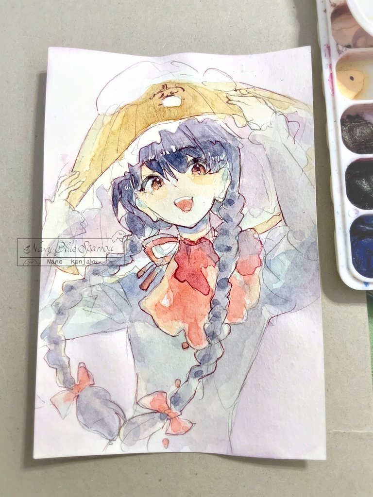 【東方天空璋】矢田寺成美 水彩イラスト