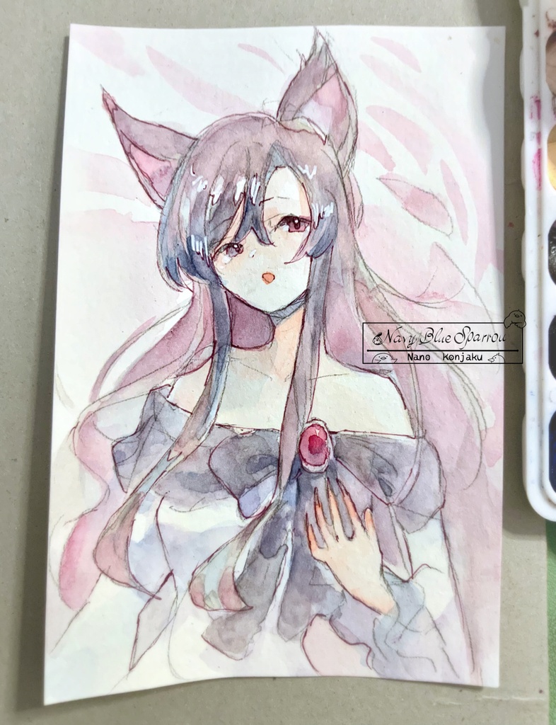 【東方輝針城】今泉影狼 水彩イラスト