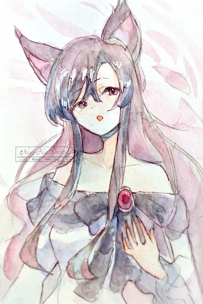 【東方輝針城】今泉影狼 水彩イラスト