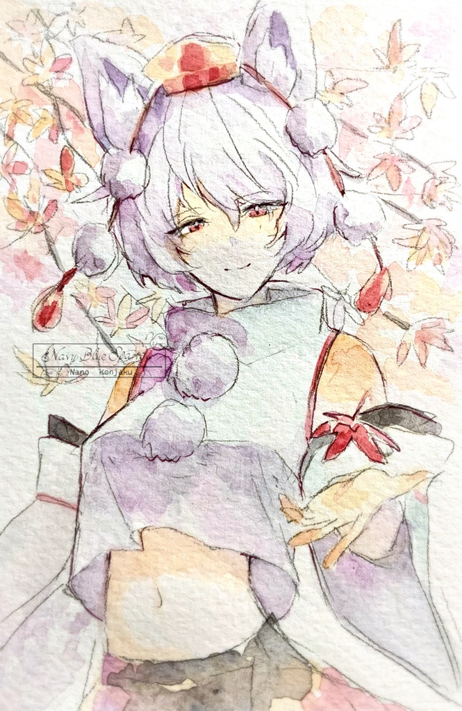 【東方風神録】犬走椛 水彩イラスト