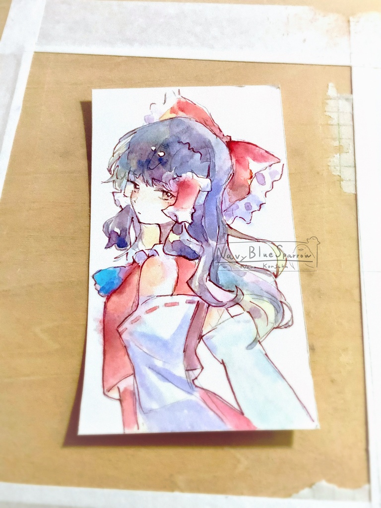 【東方】東風谷早苗 / 博麗霊夢 水彩イラスト