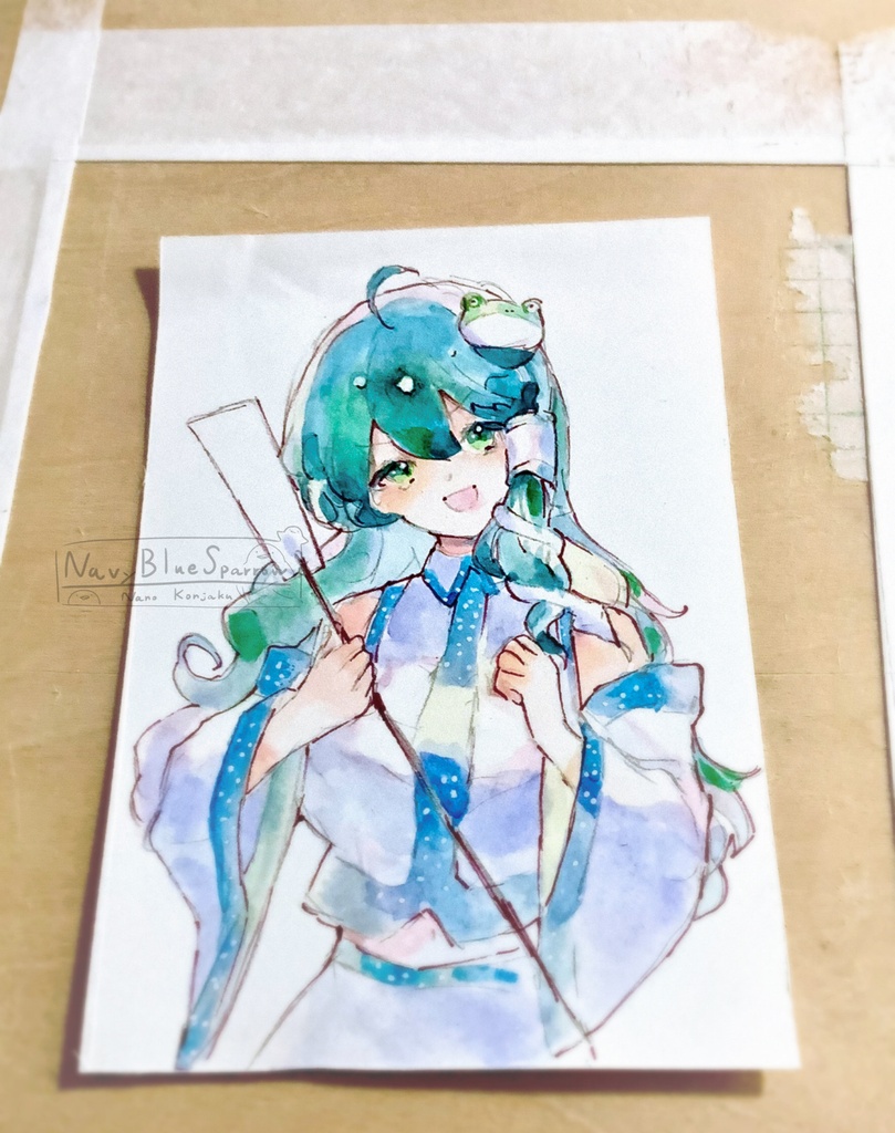 【東方】東風谷早苗 / 博麗霊夢 水彩イラスト