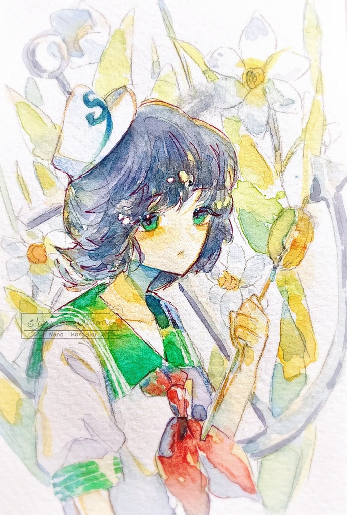 【東方】村紗水蜜 水彩イラスト