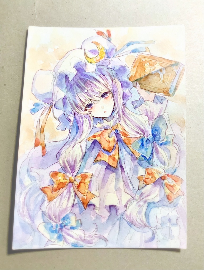 【東方紅魔郷】パチュリー・ノーレッジ 水彩イラスト