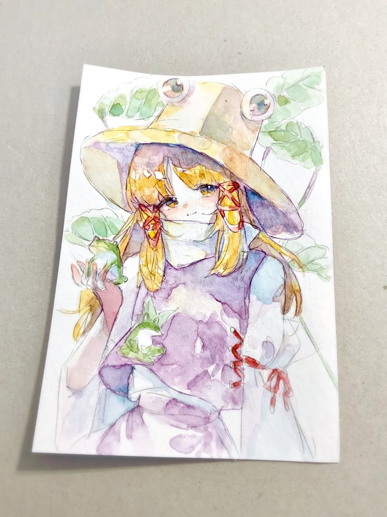 【東方風神録】洩矢諏訪子 水彩イラスト