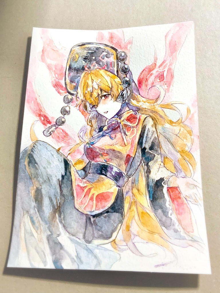 【東方紺珠伝】純狐 水彩イラスト