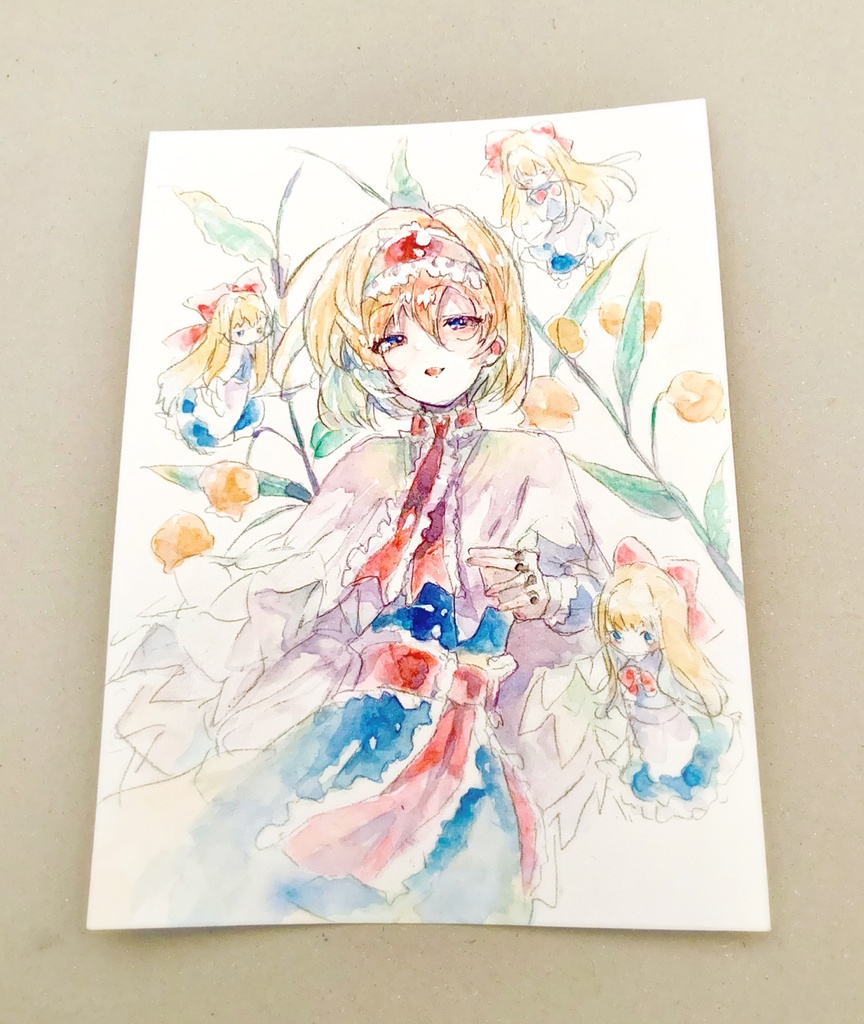 【東方妖々夢】アリス・マーガトロイド 水彩イラスト