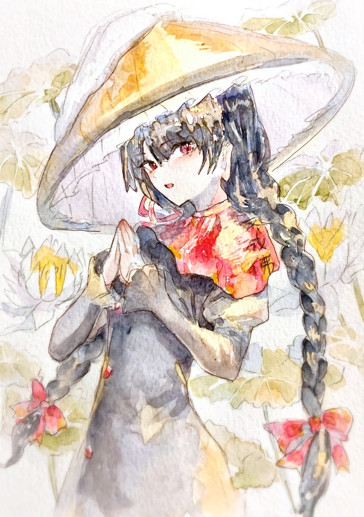 【東方天空璋】矢田寺成美 水彩イラスト