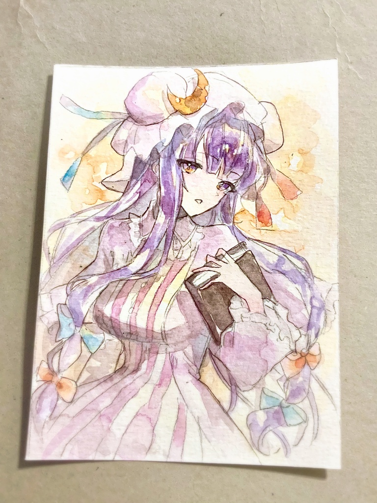 【東方紅魔郷】パチュリー・ノーレッジ 水彩イラスト