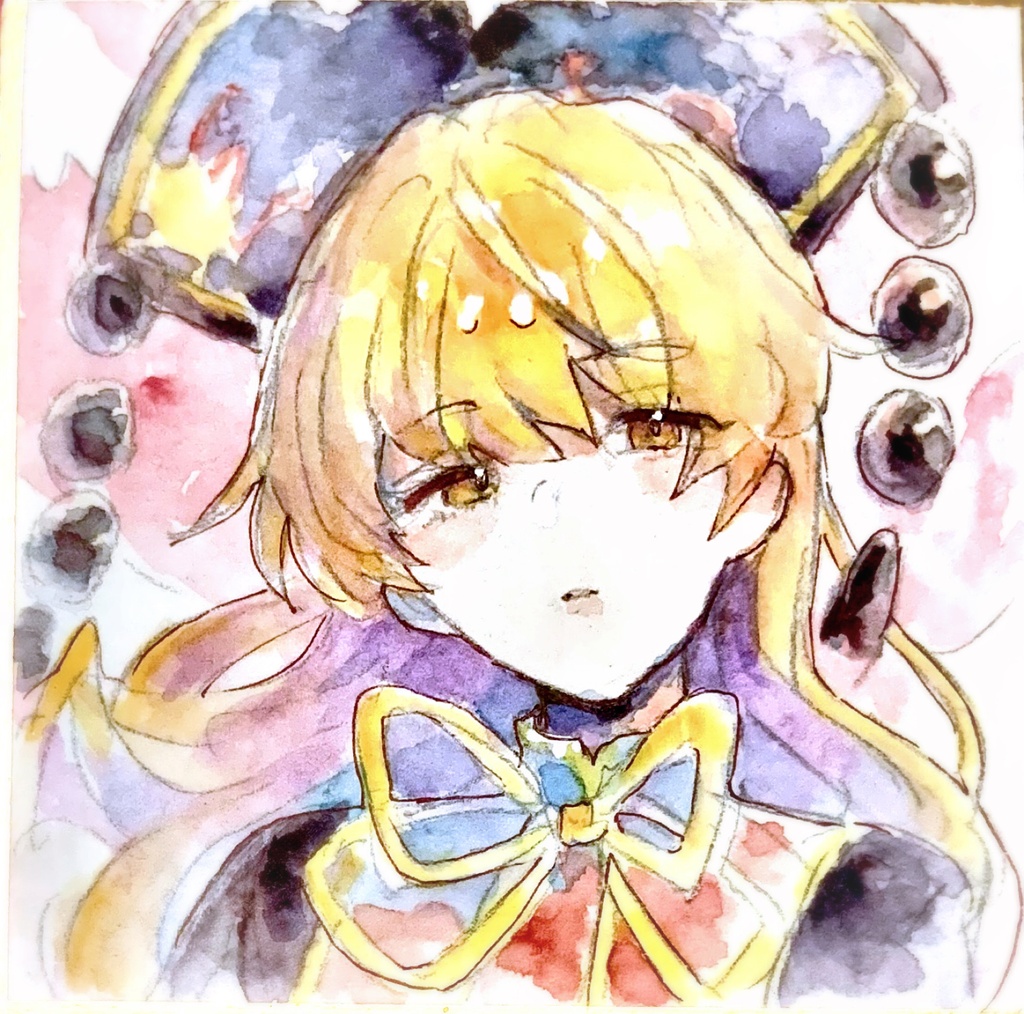 【東方紺珠伝】純狐/へカーティア 水彩イラスト