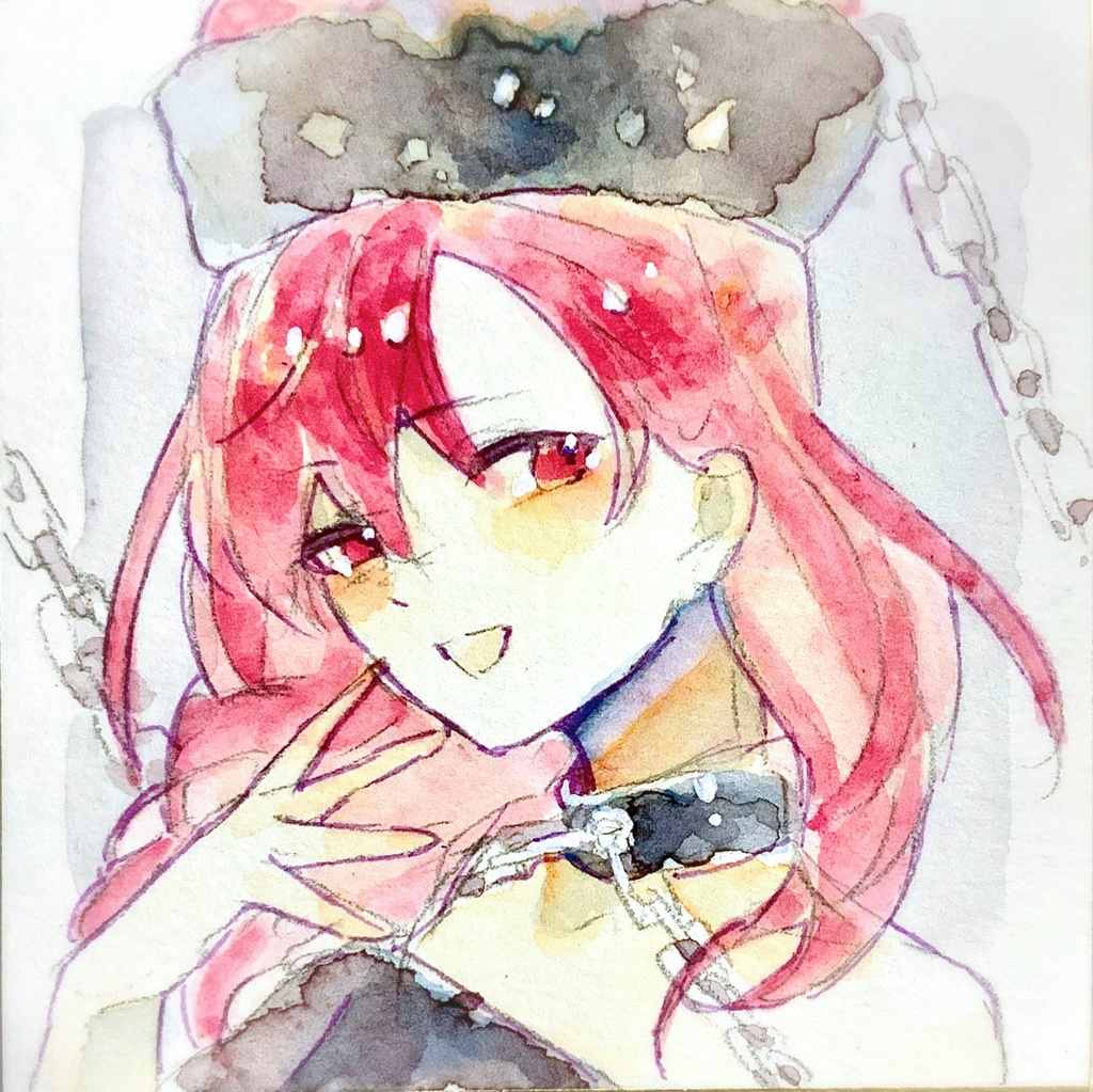 【東方紺珠伝】純狐/へカーティア 水彩イラスト