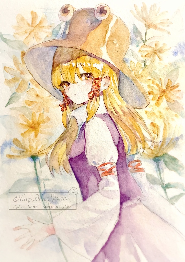 【東方風神録】洩矢諏訪子 水彩イラスト