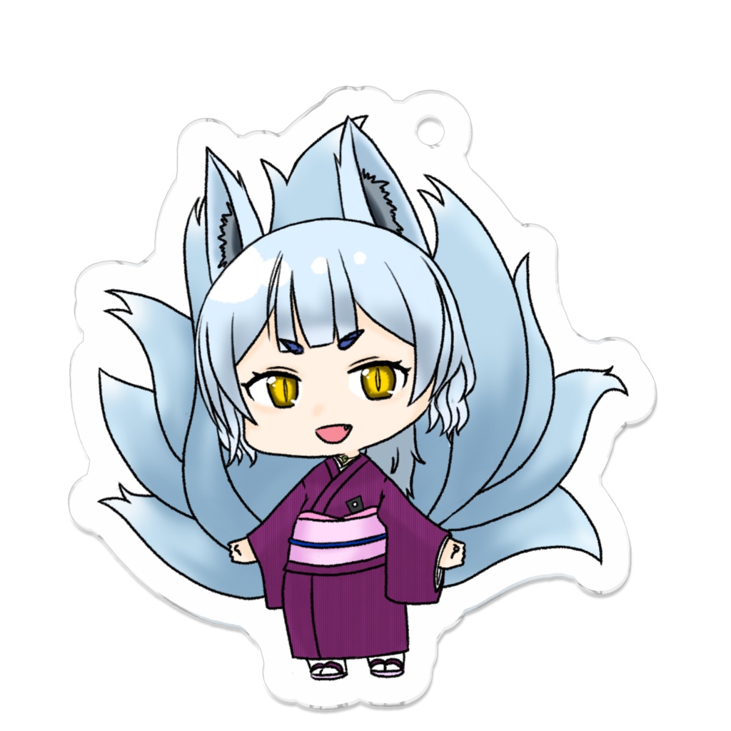 着物姿ばぁば ミニキャラ アクリルキーホルダー