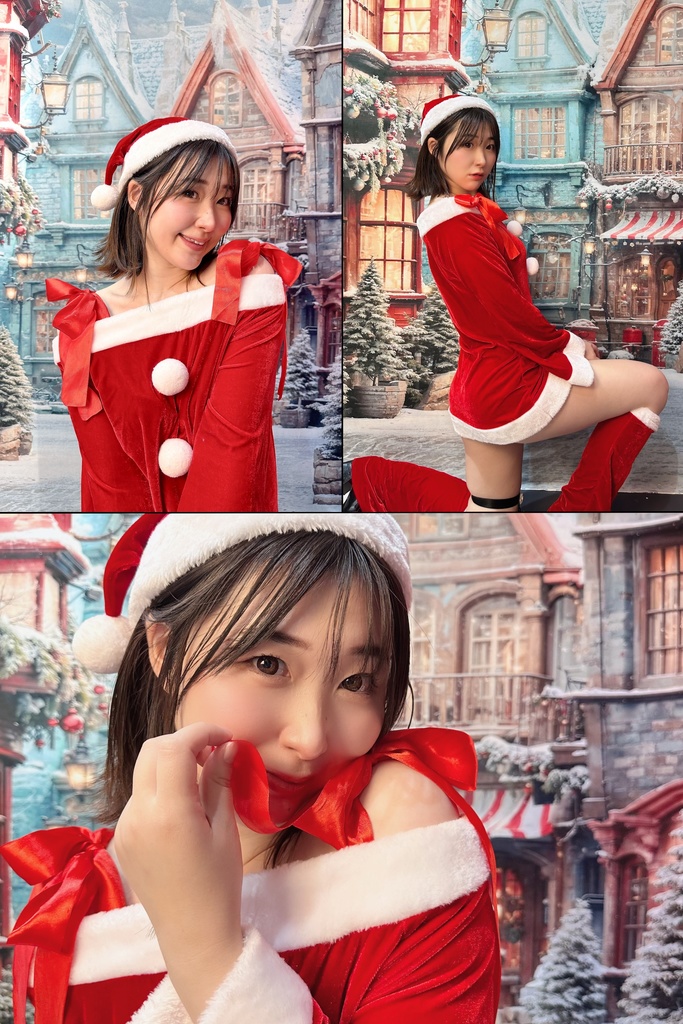 クリスマスブロマイド赤