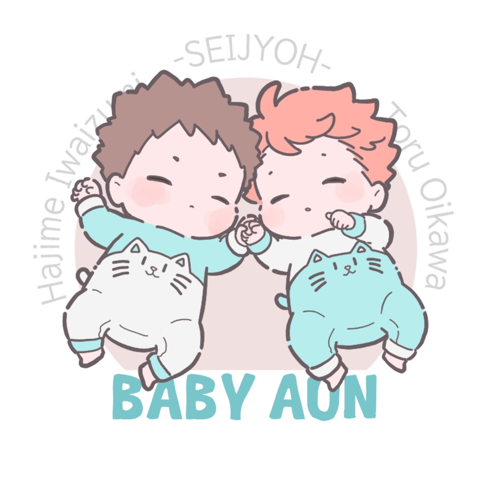 BABY AUNステッカー(ダイカットシール)