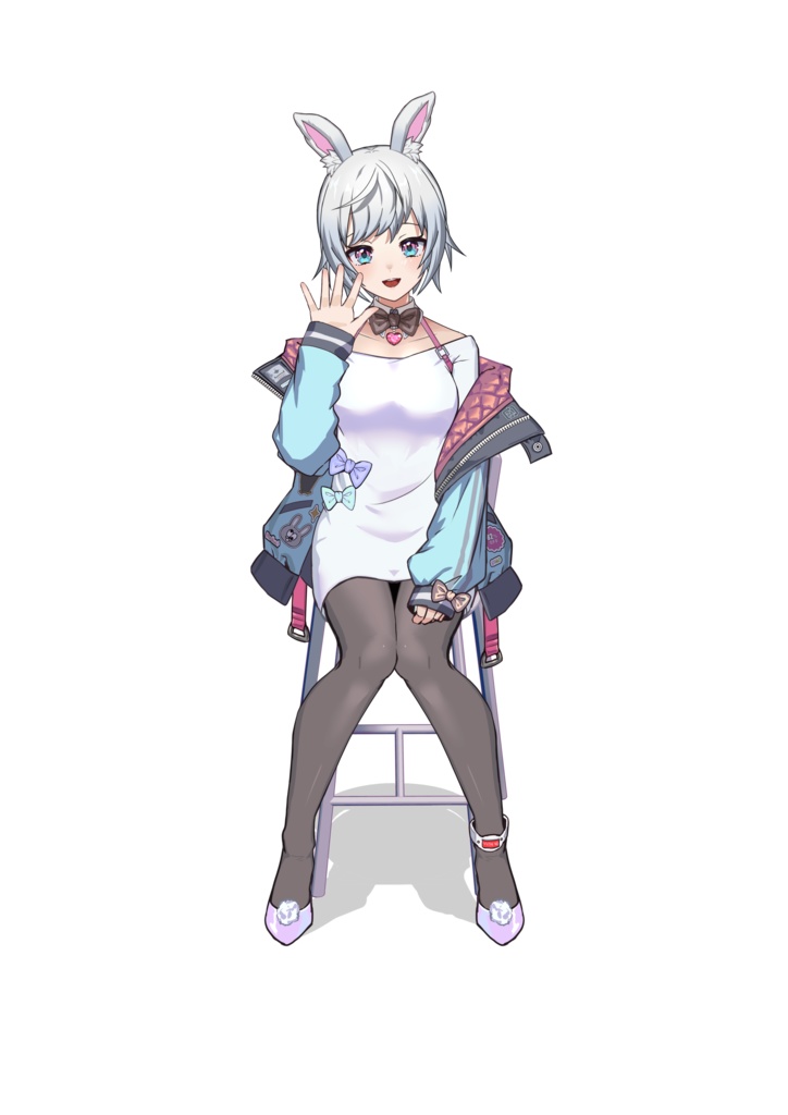 【Live2Dモデル】VTS対応ハンドトラッキング付き/ceramicbunnyちゃん