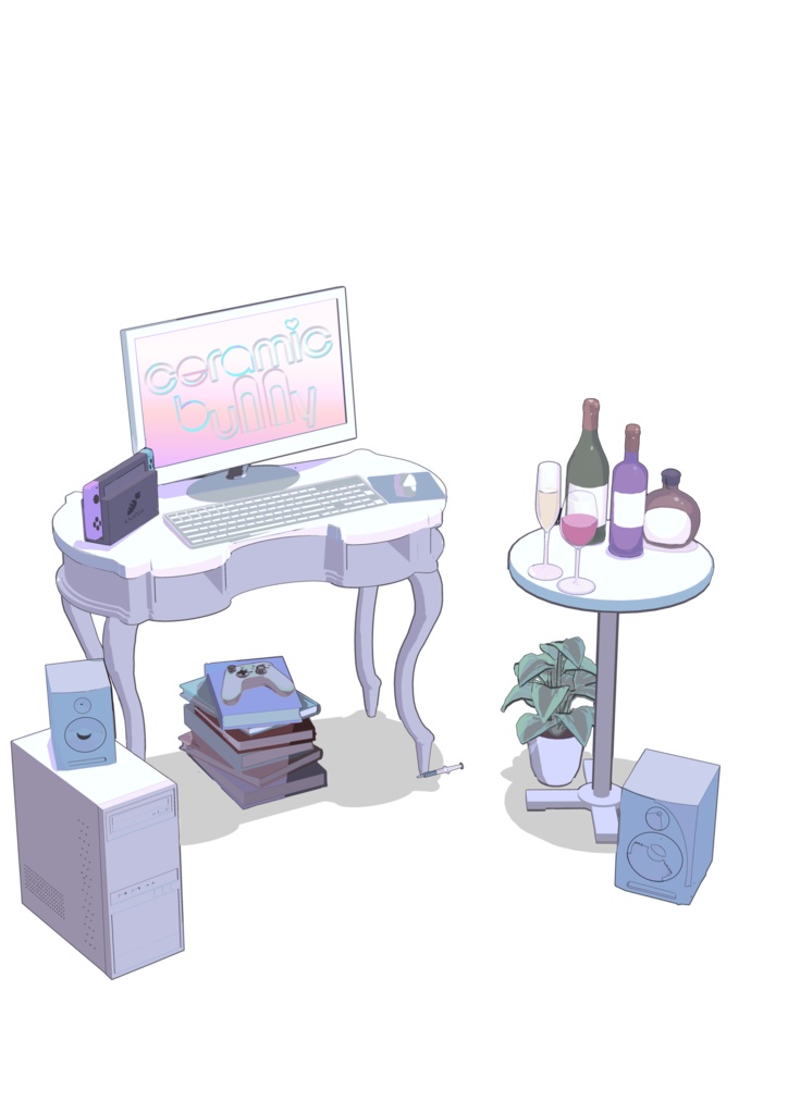 【Live2Dモデル】VTS対応ハンドトラッキング付き/ceramicbunnyちゃん