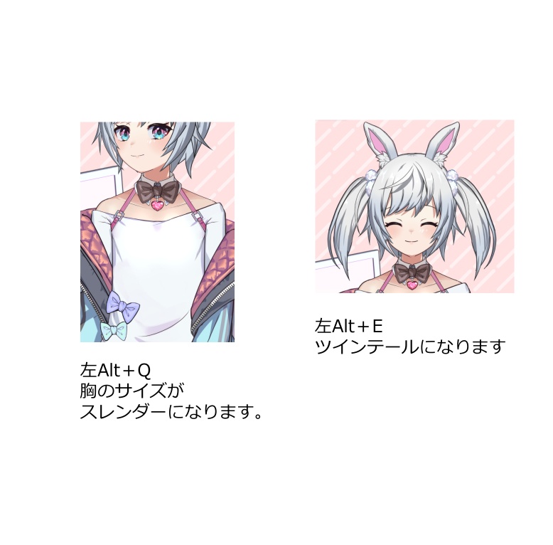 【Vtuber用モデル】VTS対応/ceramicbunnyちゃん【Live2D】